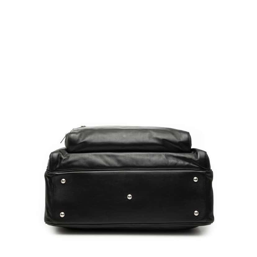 Saint Laurent Leather 24H Weekender Bag Black Leather Very good condition - Inside View