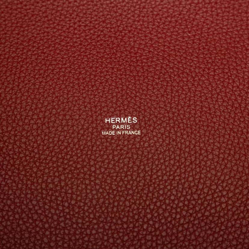 Hermès Toile and Clemence Pursangle Tote Beige Canvas Very good condition - Box View