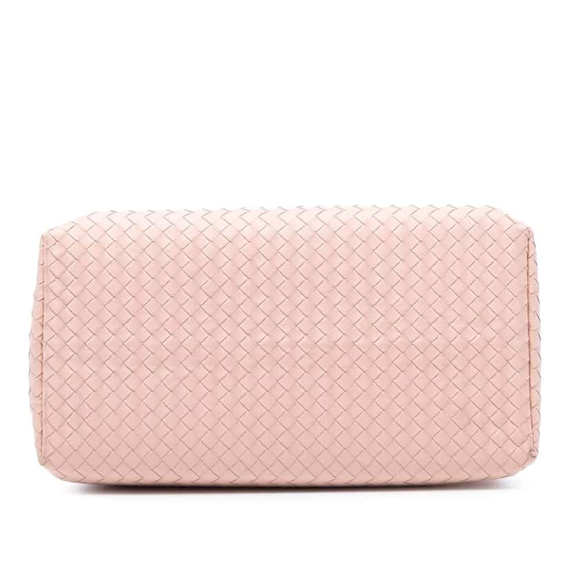 Bottega Veneta Medium Nappa Intrecciato Roma Tote Pink Leather Very good condition - Inside View