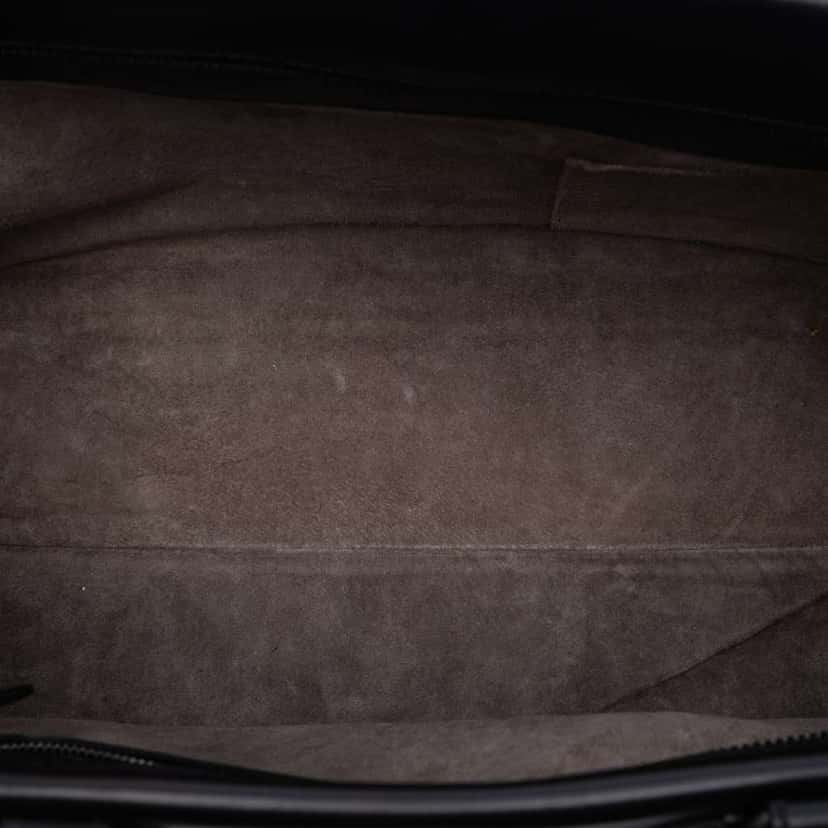 Bottega Veneta Intrecciato Trimmed Leather Ducale Top Handle Bag Black Leather Very good condition - Model View