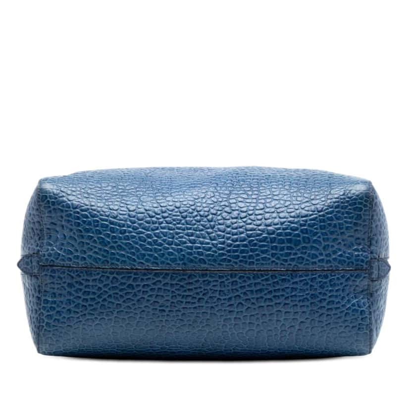 Burberry Medium Grained Calfskin Alchester Satchel Blue Leather Very good condition - Inside View