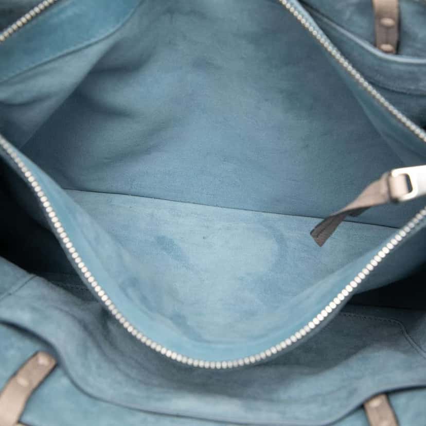 Prada Glace Calf Etiquette Tote Grey Leather Very good condition - Model View