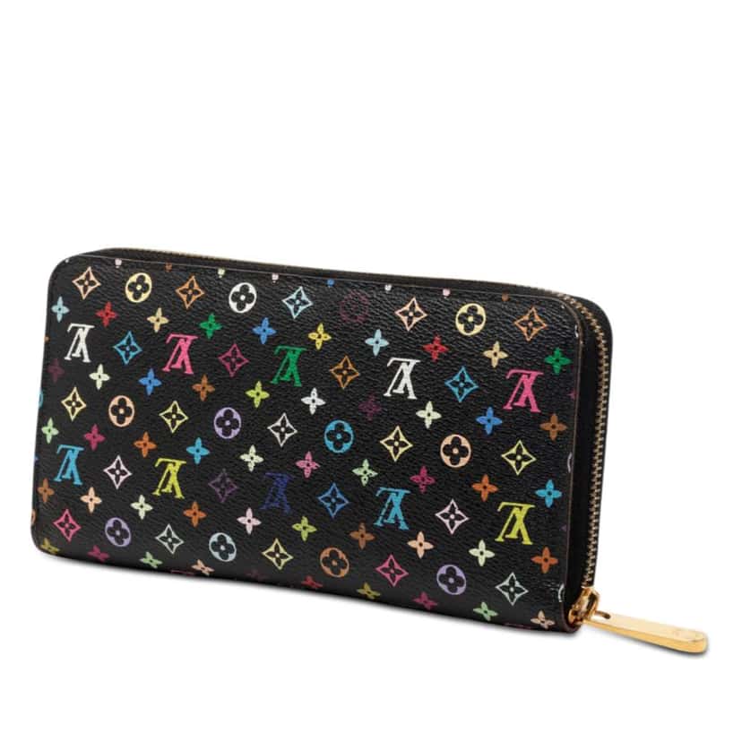 Louis Vuitton Monogram Multicolore Zippy Wallet Black Very good condition - Back View