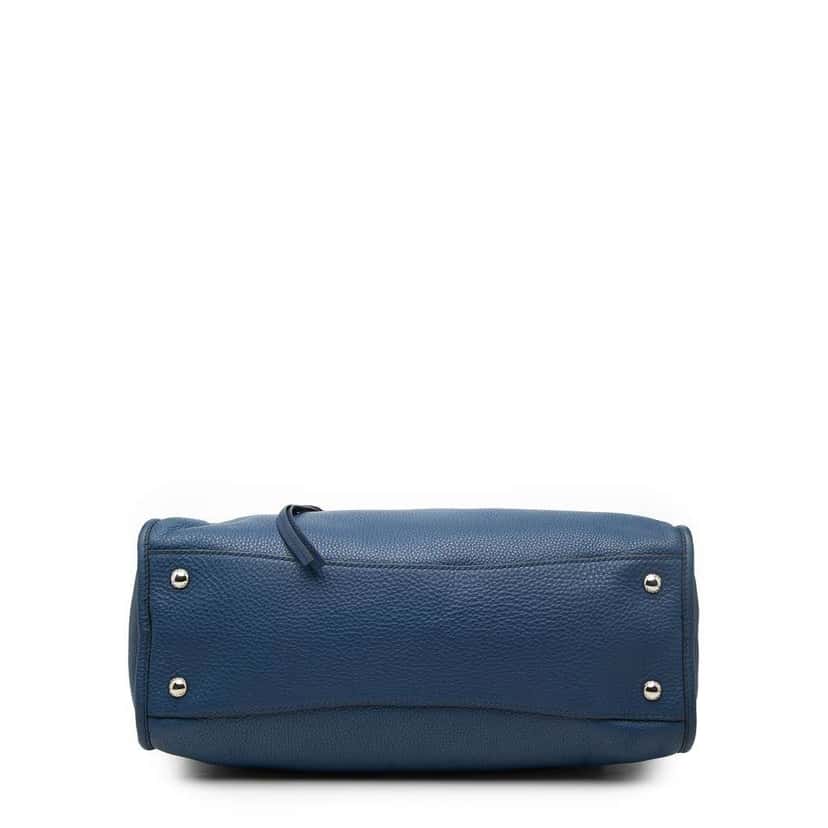 Prada Vitello Phenix Zip Top Satchel Blue Leather Very good condition - Inside View