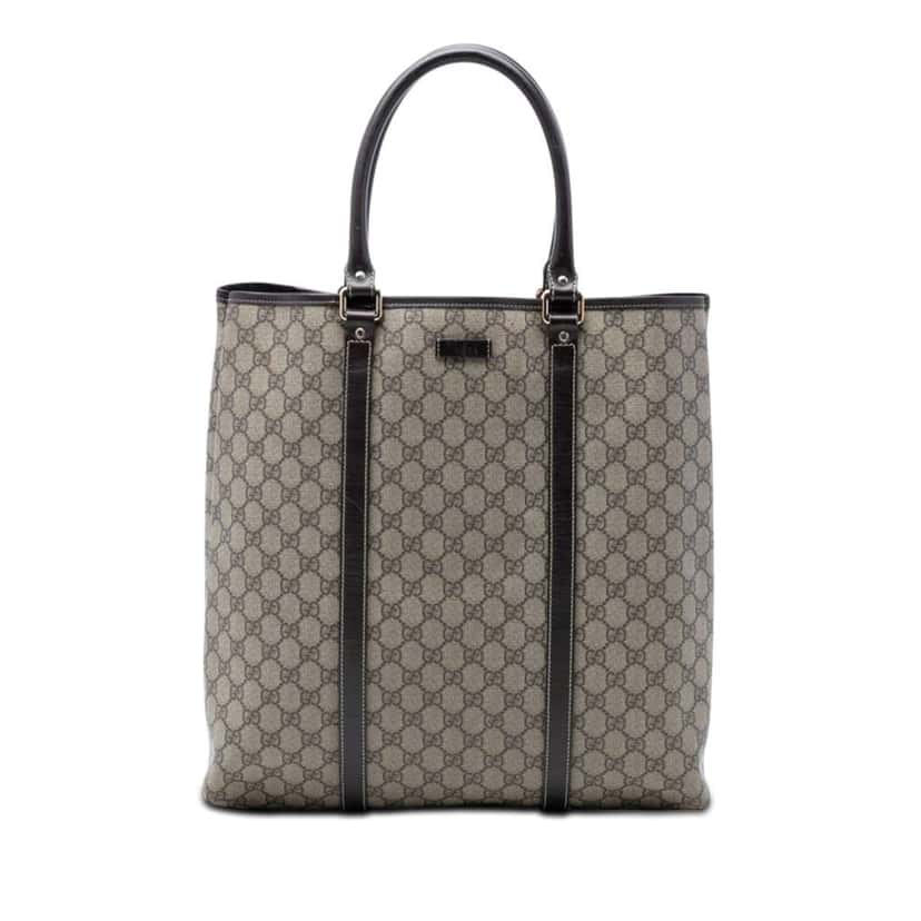 Gucci GG Supreme Joy Vertical Tote Beige Canvas Very good condition - Front View