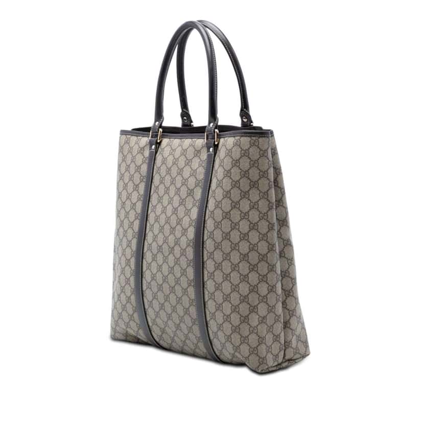 Gucci GG Supreme Joy Vertical Tote Beige Canvas Very good condition - Back View