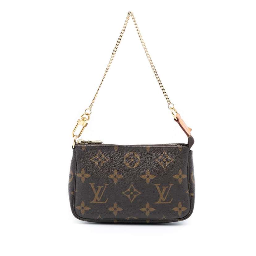 Louis Vuitton Monogram Mini Pochette Accessoires Brown Very good condition - Front View
