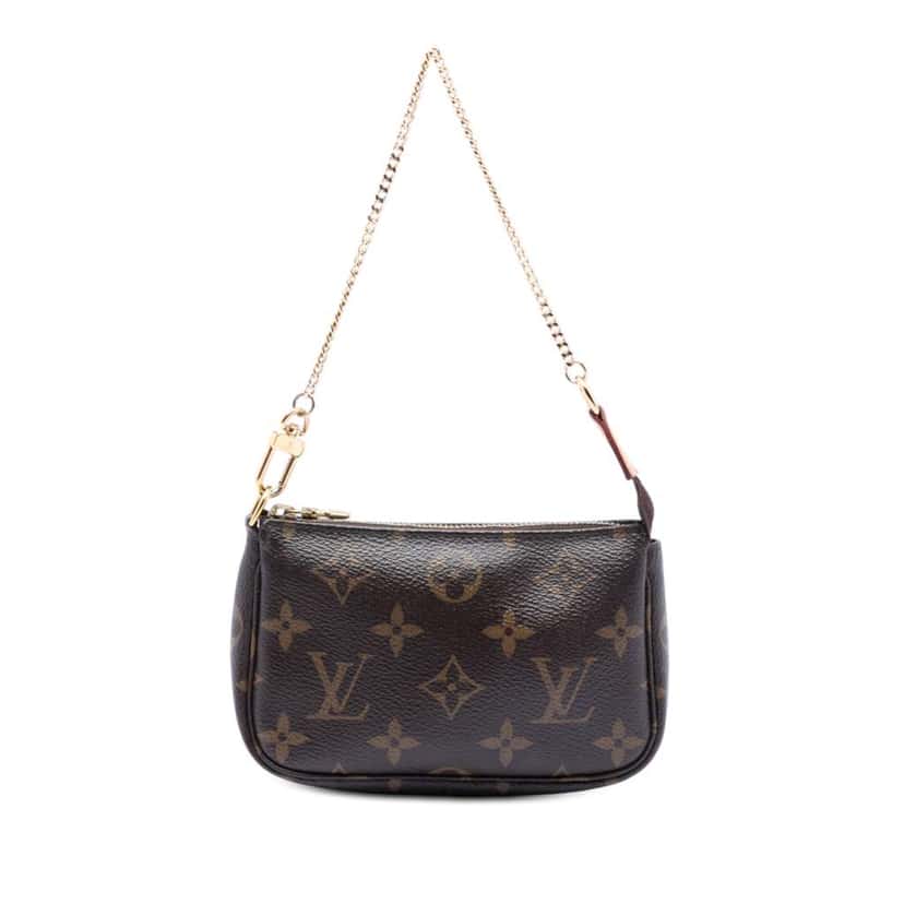 Louis Vuitton Monogram Mini Pochette Accessoires Brown Very good condition - Front View