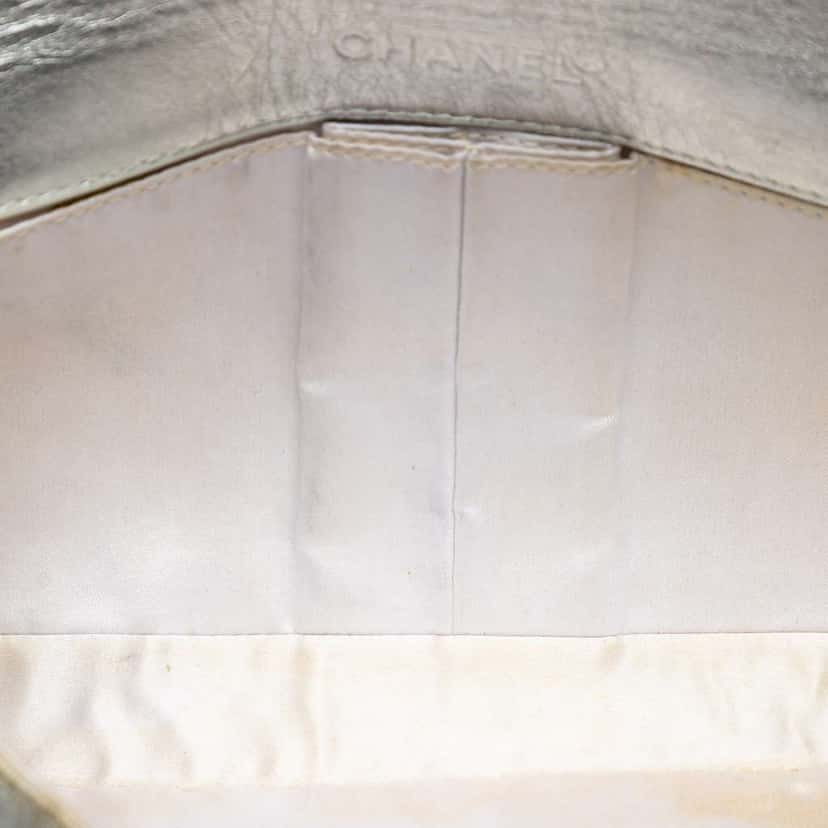 Chanel New Travel Line Nylon East West Flap Silver Very good condition - Model View