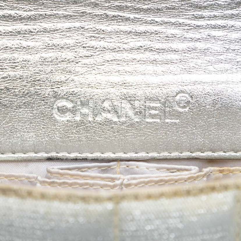 Chanel New Travel Line Nylon East West Flap Silver Very good condition - Box View