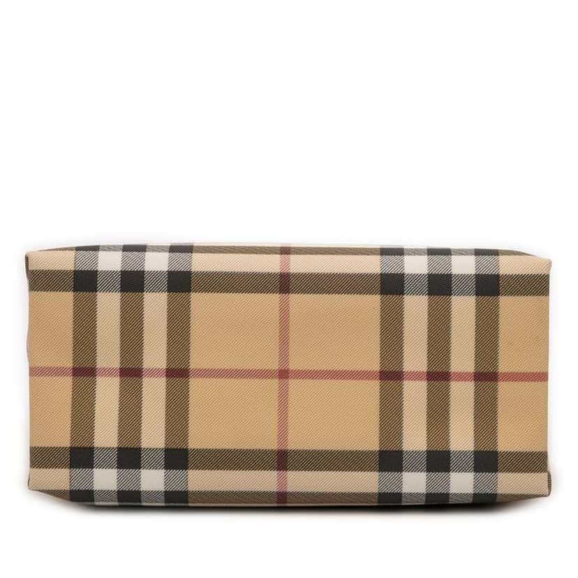 Burberry House Check Canvas Handbag Beige Canvas Very good condition - Inside View