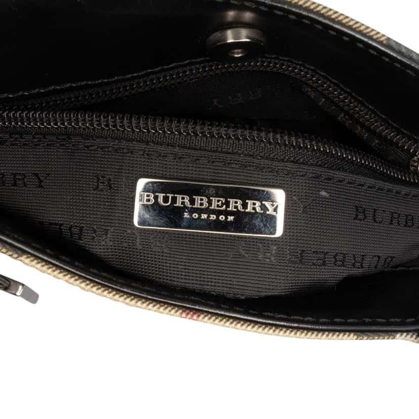 Burberry House Check Canvas Handbag Beige Canvas Very good condition - Box View