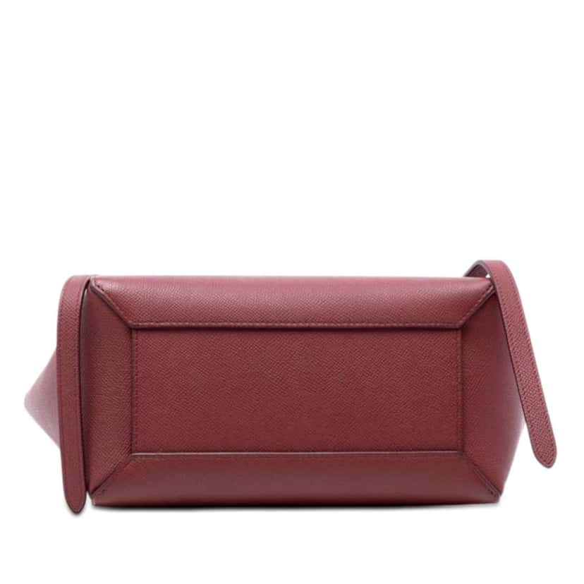 Celine Micro Grained Calfskin Belt Bag Red Leather Very good condition - Inside View