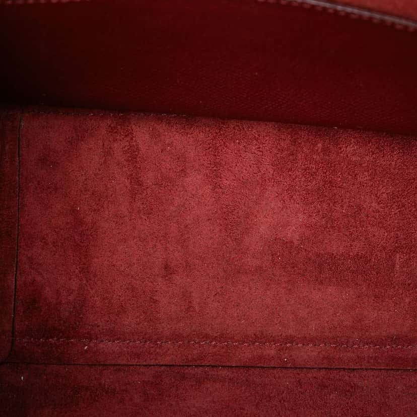 Celine Micro Grained Calfskin Belt Bag Red Leather Very good condition - Model View