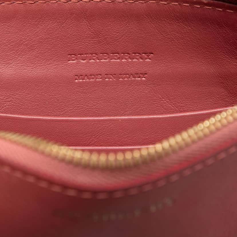 Burberry Haymarket Check Canvas Peyton Crossbody Beige Canvas Very good condition - Box View