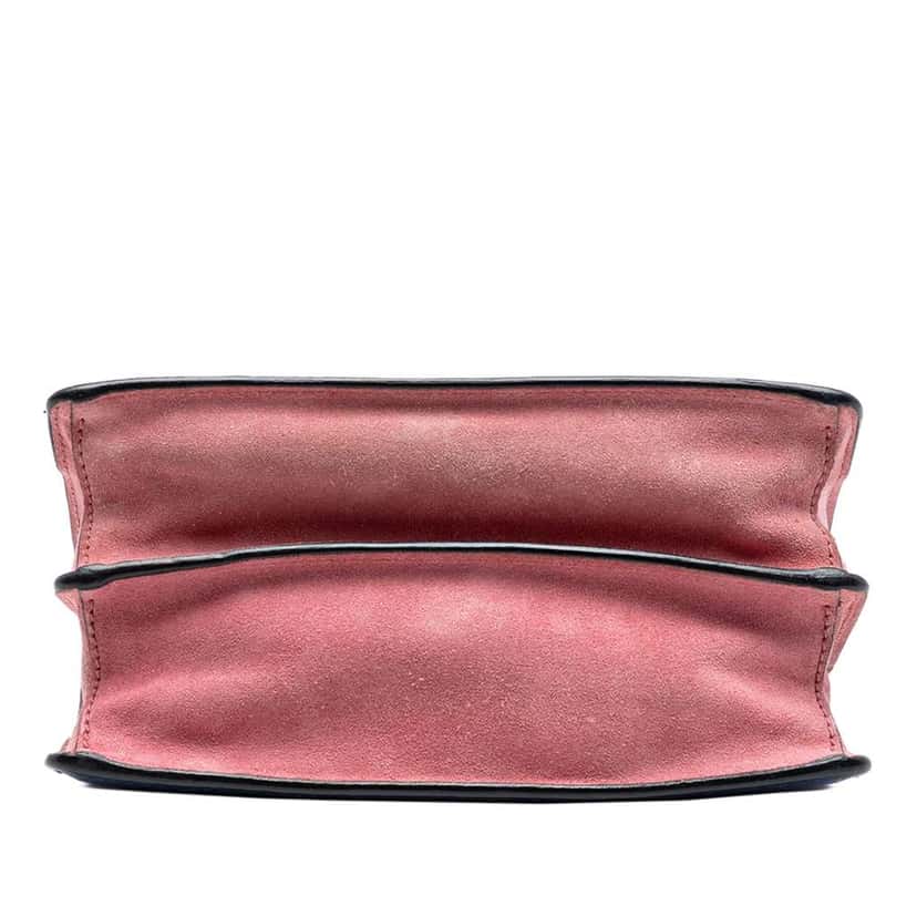 Miu Miu Goatskin Madras Miu Logo Crossbody Blue Leather Very good condition - Inside View