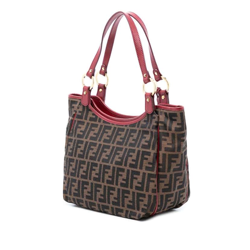 Fendi Zucca Canvas Chef Tote Brown Canvas Very good condition - Back View