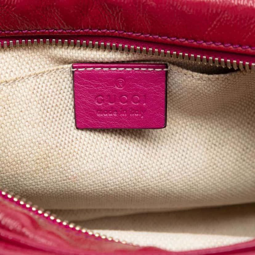 Gucci Patent Soho Disco Crossbody Pink Leather Very good condition - Box View