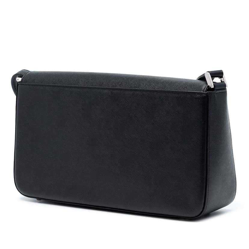 Burberry Leather Shoulder Bag Black Leather Very good condition - Back View