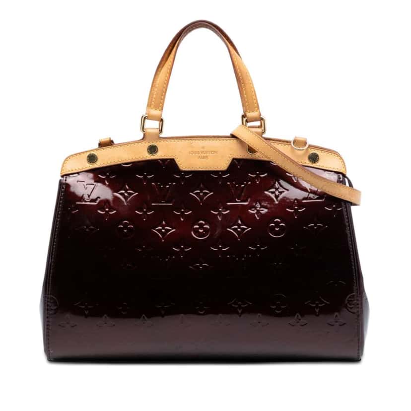 Louis Vuitton Monogram Vernis Brea MM Purple Leather Very good condition - Front View