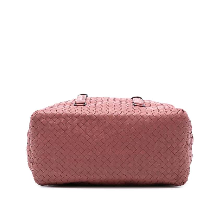 Bottega Veneta Nappa Intrecciato Handbag Pink Leather Very good condition - Inside View