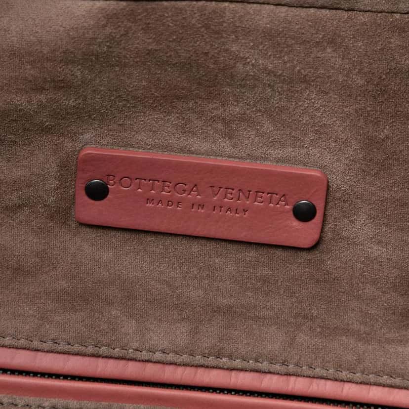 Bottega Veneta Nappa Intrecciato Handbag Pink Leather Very good condition - Box View