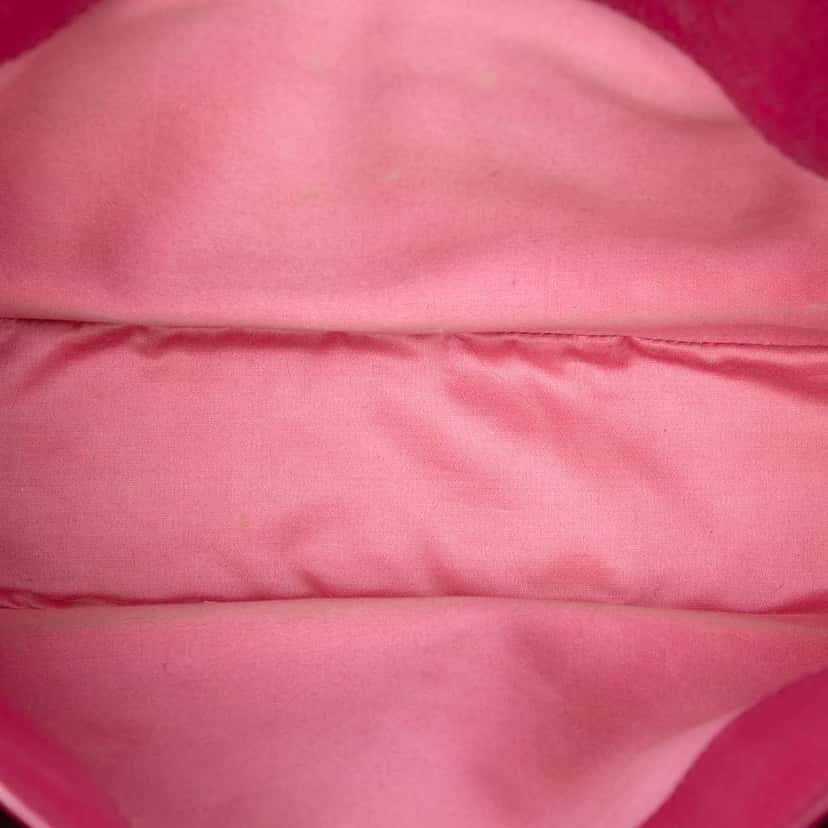 Miu Miu Bicolor Goatskin Madras Satchel Pink Leather Very good condition - Model View