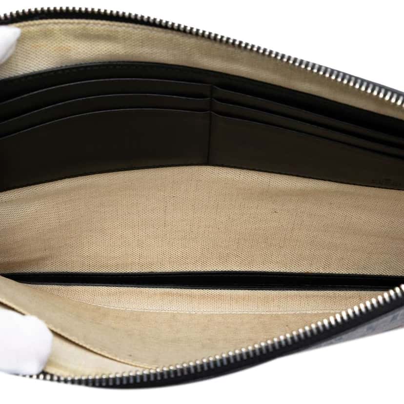 Gucci GG Supreme Tiger Clutch Beige Canvas Very good condition - Model View