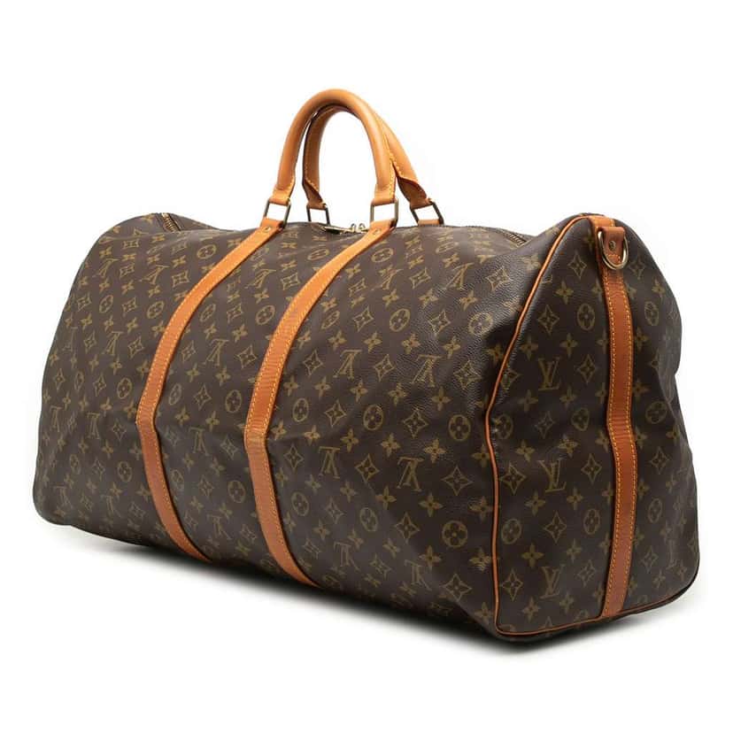 Louis Vuitton Monogram Keepall Bandouliere 60 Brown Very good condition - Back View