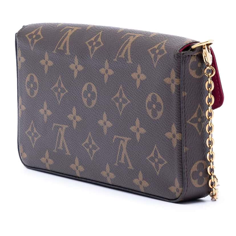 Louis Vuitton Monogram Pochette Felicie Brown Very good condition - Back View