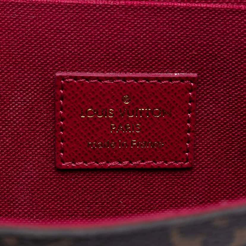 Louis Vuitton Monogram Pochette Felicie Brown Very good condition - Box View