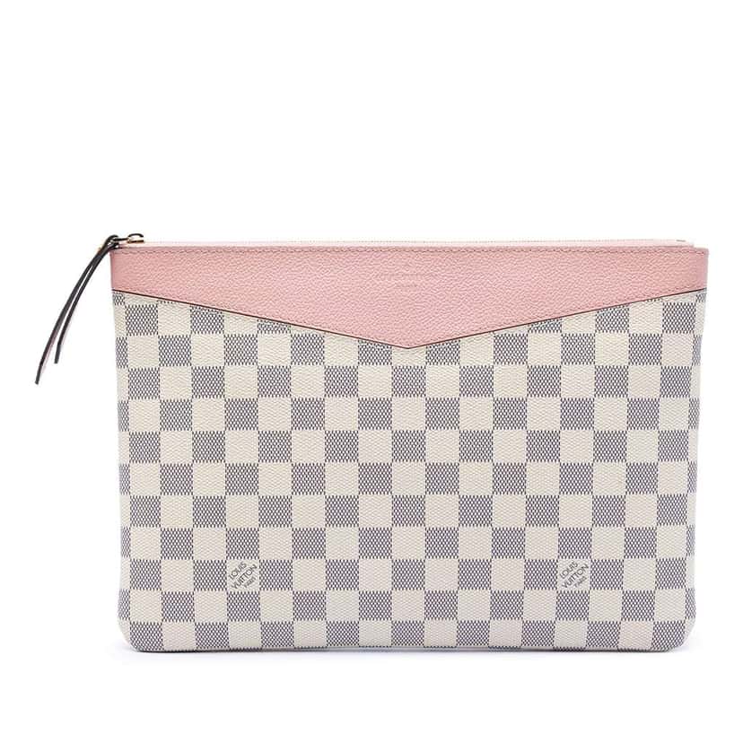 Louis Vuitton Damier Azur Daily Pouch White Very good condition - Front View
