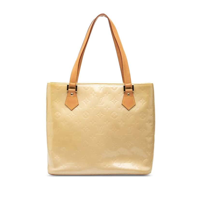 Louis Vuitton Monogram Vernis Houston Beige Leather Very good condition - Front View