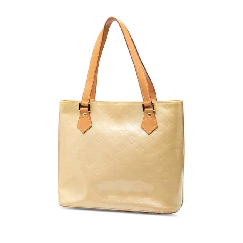 Louis Vuitton Monogram Vernis Houston Beige Leather Very good condition - Back View