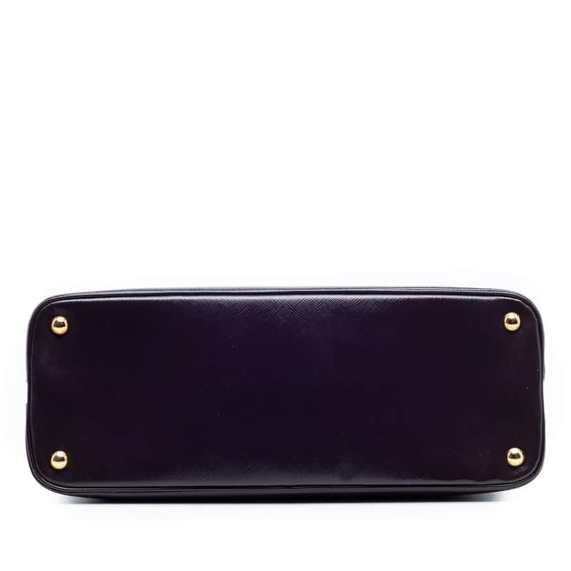 Prada Large Saffiano Vernice Promenade Satchel Purple Leather Very good condition - Inside View
