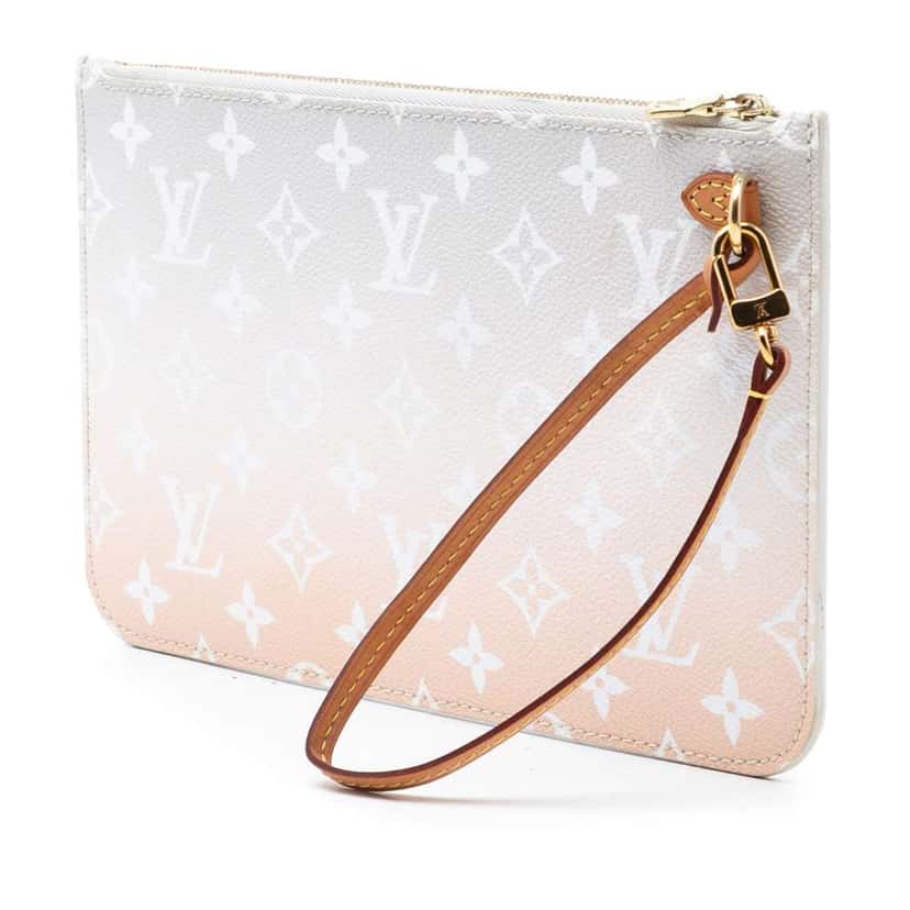 Louis Vuitton Monogram By the Pool Neverfull MM Pouch Pink Very good condition - Back View