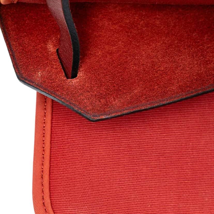 Hermès Toile Herbag Zip 31 Orange Canvas Very good condition - Box View