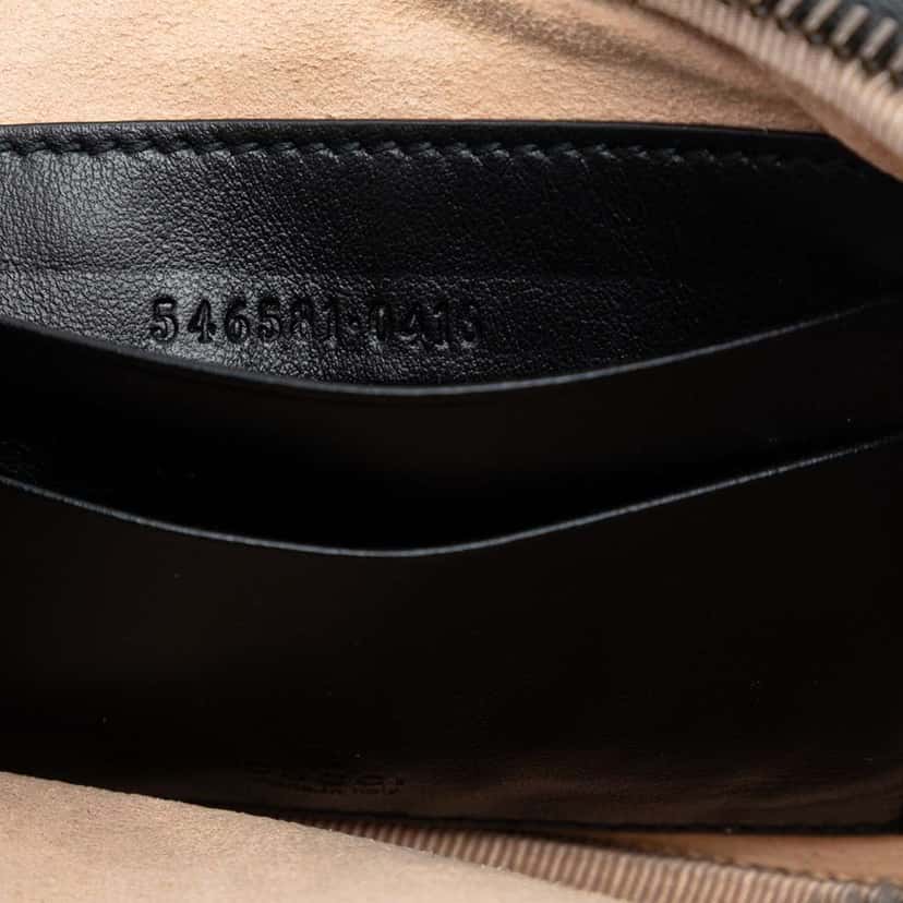 Gucci Mini GG Marmont Matelasse Leather Triple Zip Crossbody Black Leather Very good condition - Box View