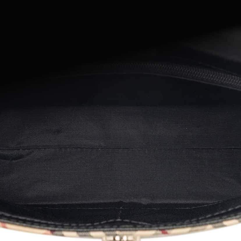 Burberry Nova Check Canvas Crossbody Beige Canvas Very good condition - Model View