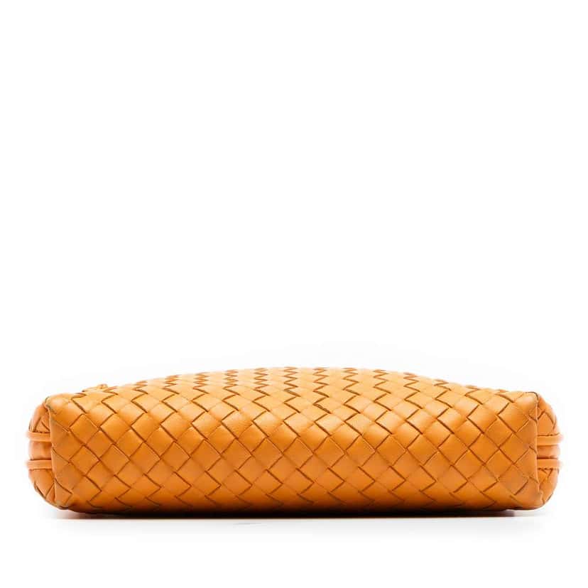 Bottega Veneta Nappa Intrecciato Nodini Crossbody Orange Leather Very good condition - Inside View