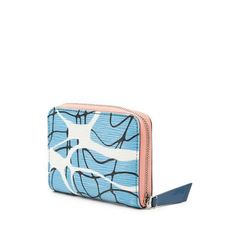 Louis Vuitton Epi Aqua Zippy Coin Purse Blue Leather Very good condition - Back View