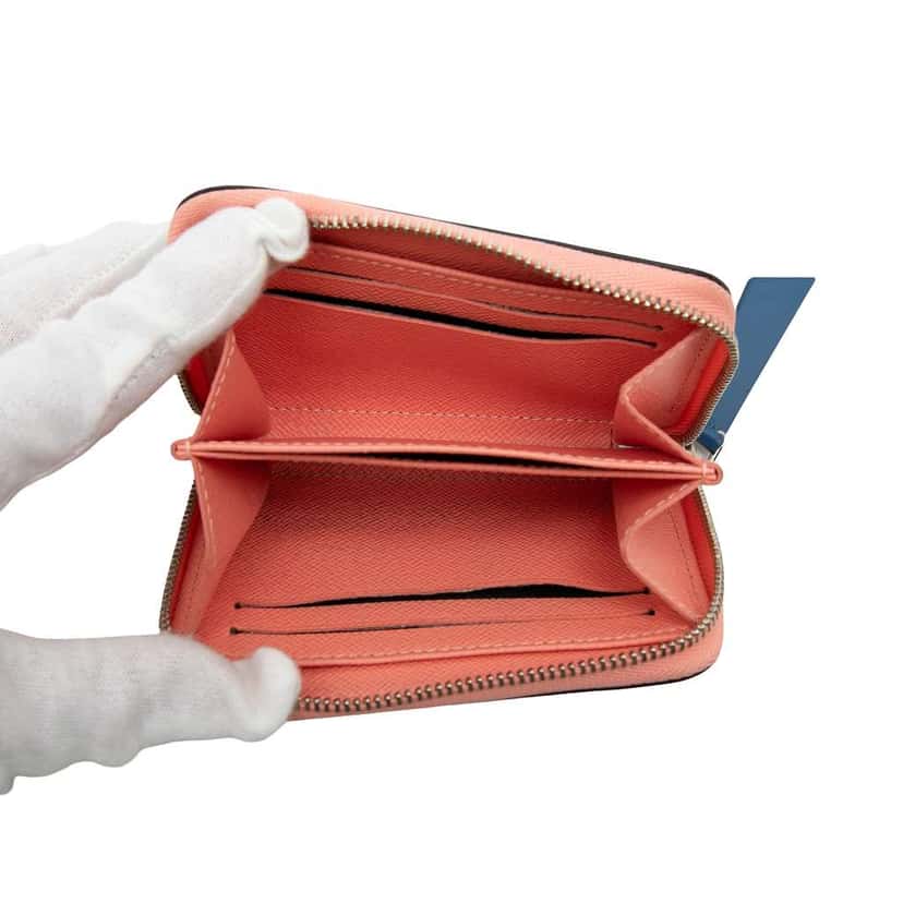 Louis Vuitton Epi Aqua Zippy Coin Purse Blue Leather Very good condition - Model View