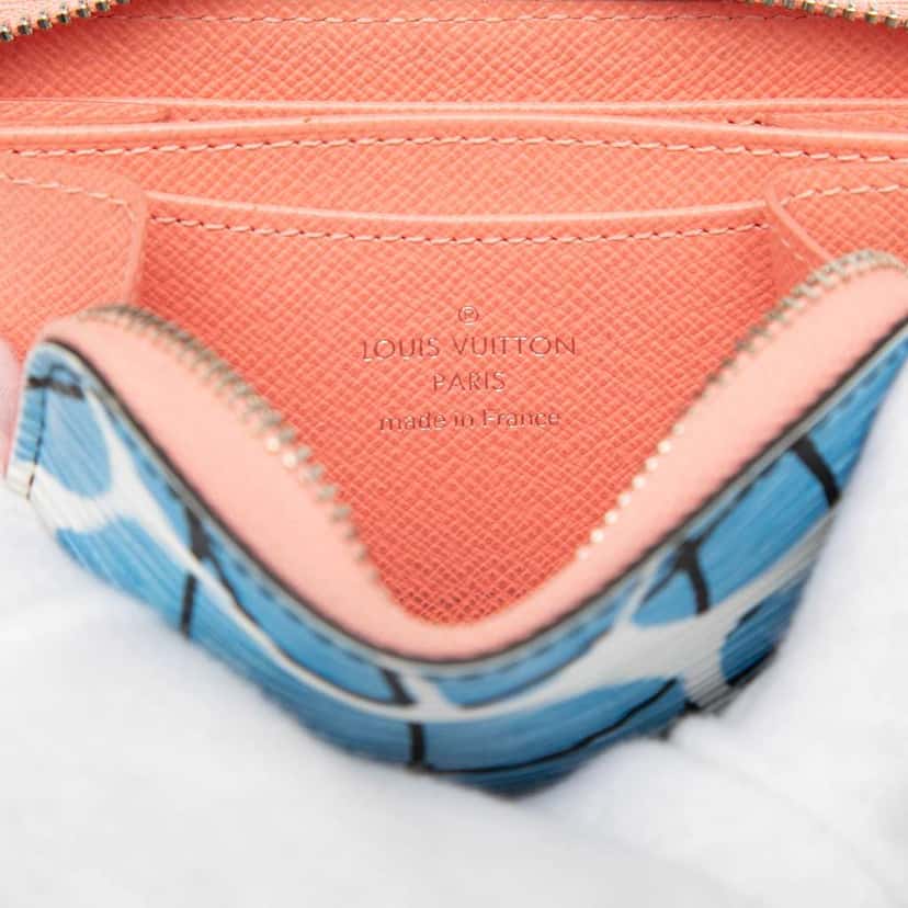 Louis Vuitton Epi Aqua Zippy Coin Purse Blue Leather Very good condition - Box View