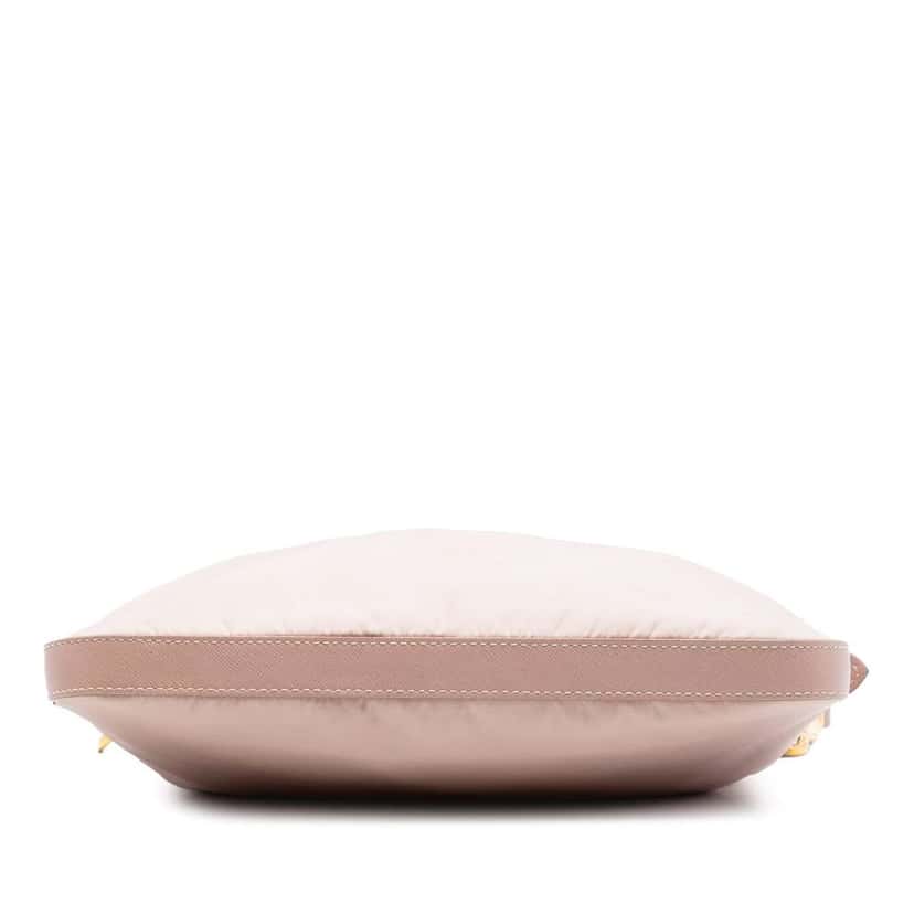 Prada Saffiano Trimmed Tessuto Zip Top Crossbody Pink Very good condition - Inside View