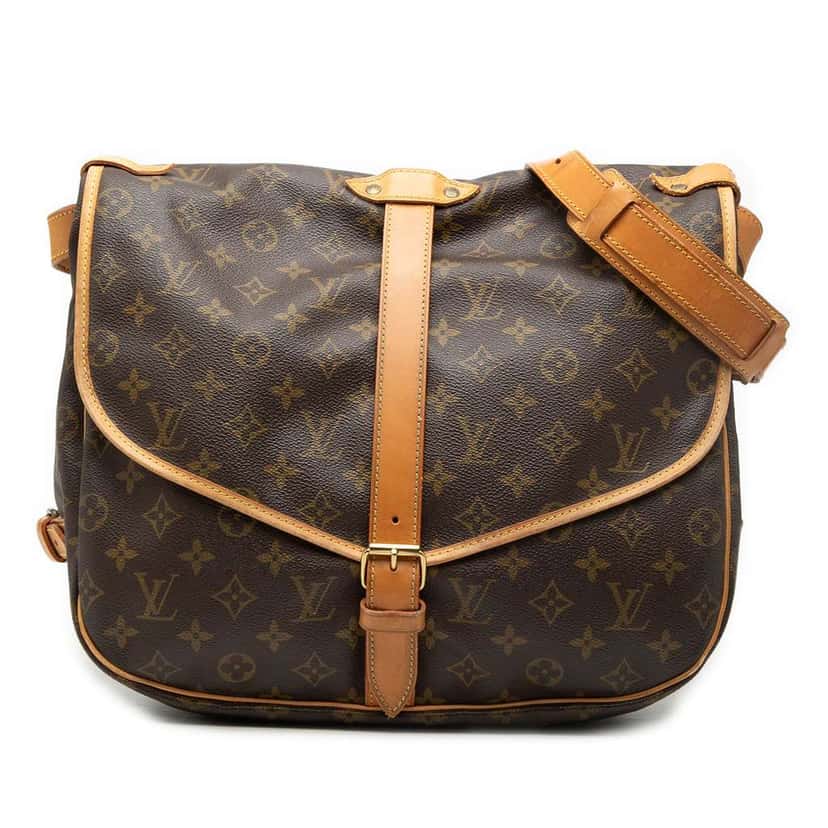 Louis Vuitton Monogram Saumur 35 Brown Very good condition - Front View