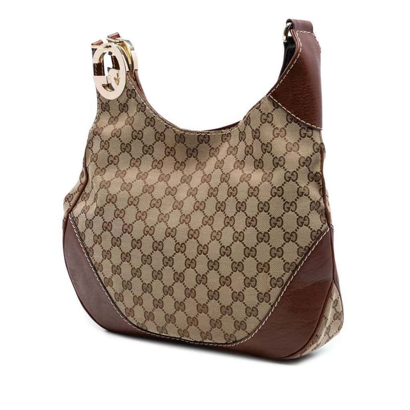 Gucci GG Canvas Charlotte Crossbody Beige Canvas Very good condition - Back View