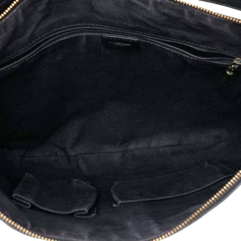 Burberry Haymarket Check Coated Canvas Hobo Black Canvas Very good condition - Model View