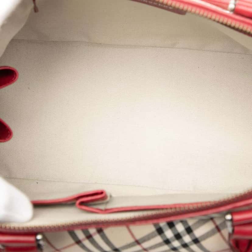 Burberry Nova Check Canvas Handbag Beige Canvas Very good condition - Model View