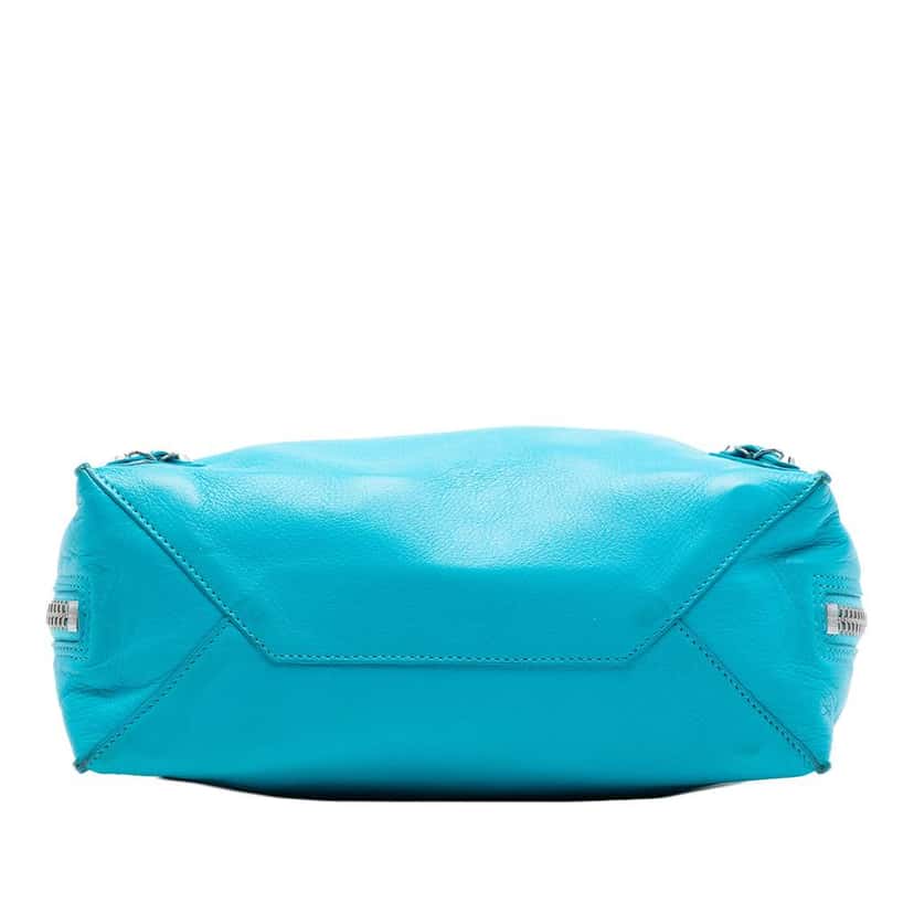 Balenciaga Mini Leather Papier A6 Zip-Around Satchel Blue Leather Very good condition - Inside View