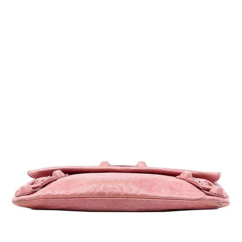 Balenciaga Lambskin Motocross Giant 21 Brogues Envelope Clutch Pink Leather Very good condition - Inside View